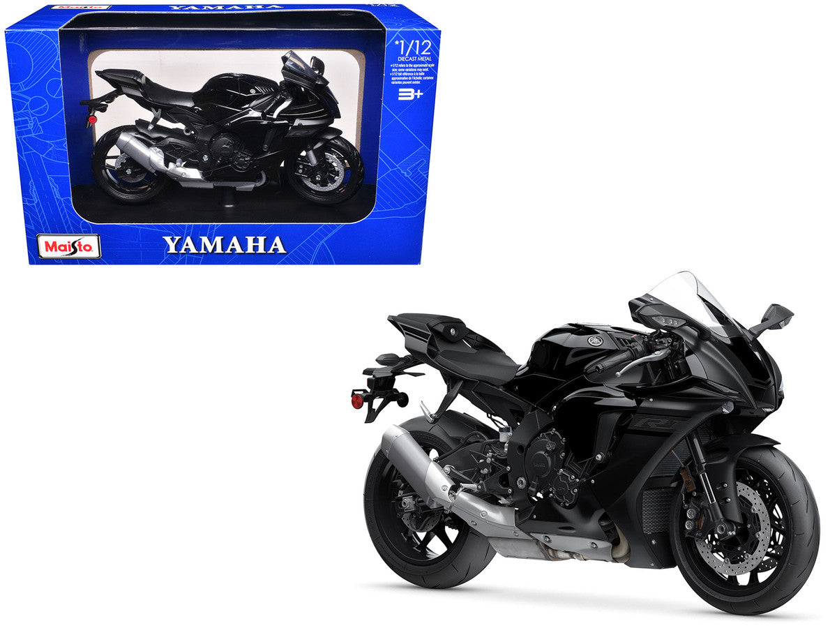 Yamaha YZF-R1 Black 1/12 Diecast Motorcycle Model by Maisto-2