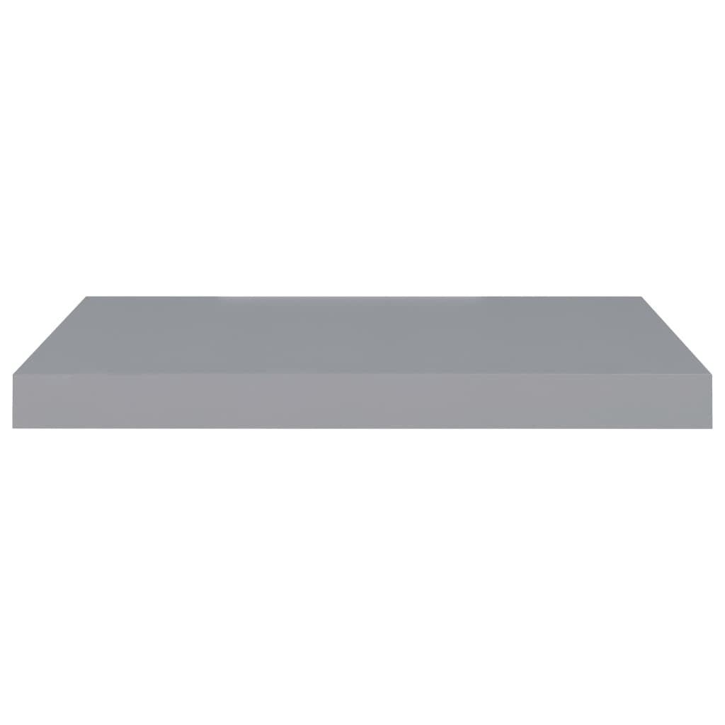 vidaXL Floating Wall Shelves 4 pcs Gray 23.6"x9.3"x1.5" MDF