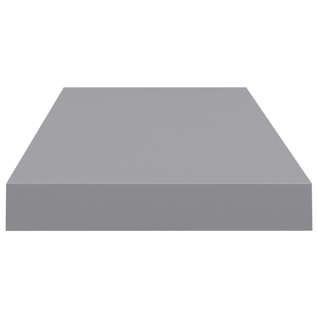 vidaXL Floating Wall Shelves 4 pcs Gray 23.6"x9.3"x1.5" MDF