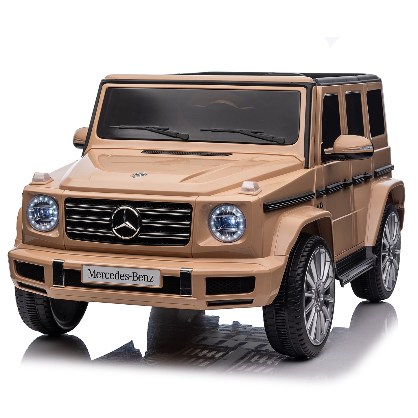 Licensed Mercedes-Benz G500,24V Kids ride on toy 2.4G W/Parents Remote Control,electric car for kids,Three speed adjustable,Power display, USB,MP3 ,Bluetooth,LED light,Three-point safety belt