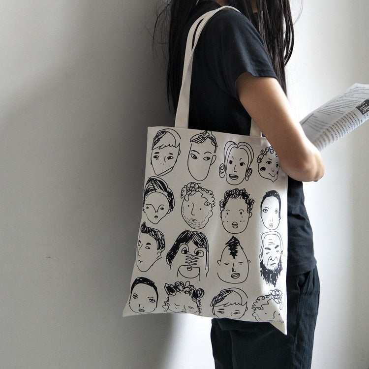 Single-Shoulder Canvas Tote Bags