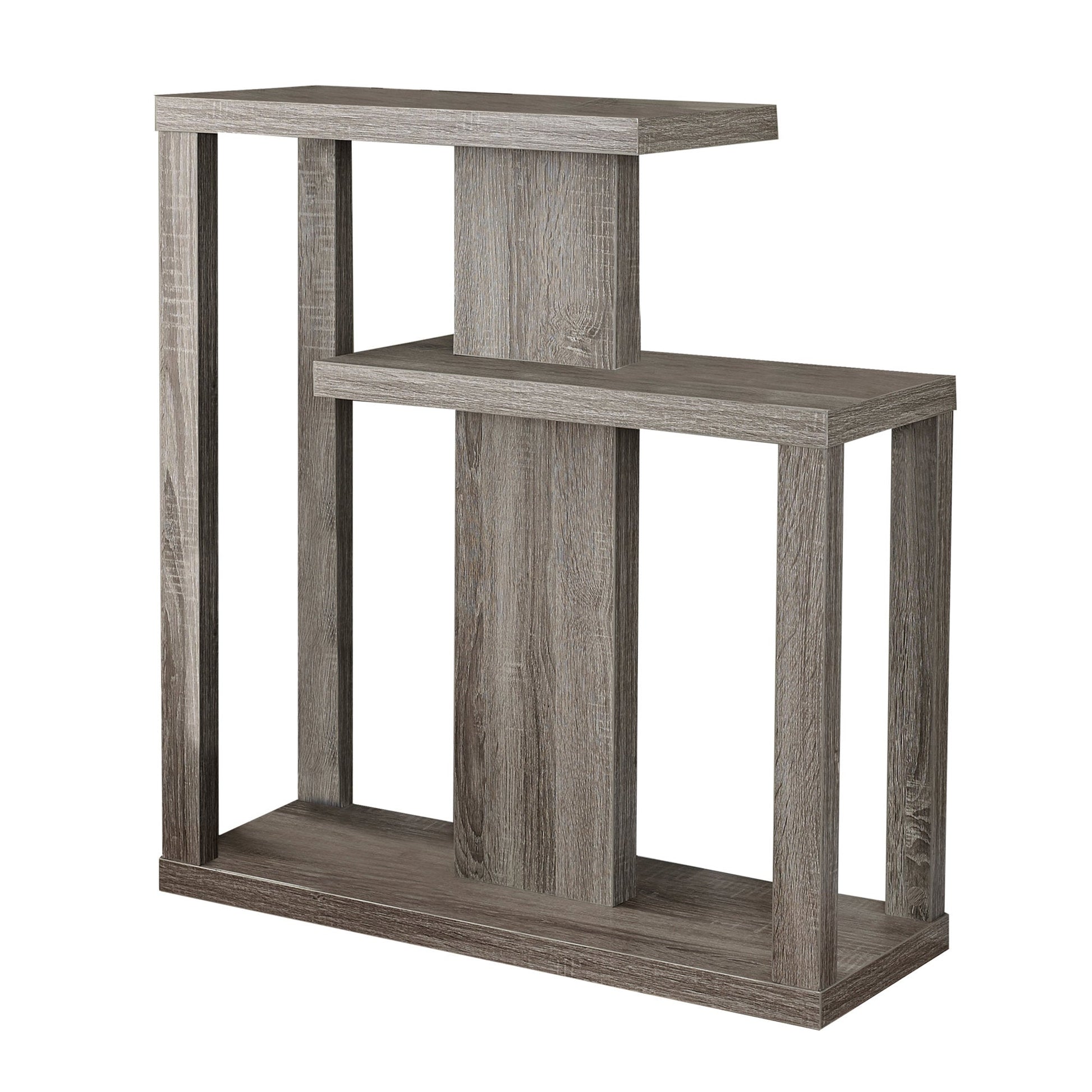 11.75" x 31.5" x 34" Dark Taupe Finish Hall Console Accent Table-0