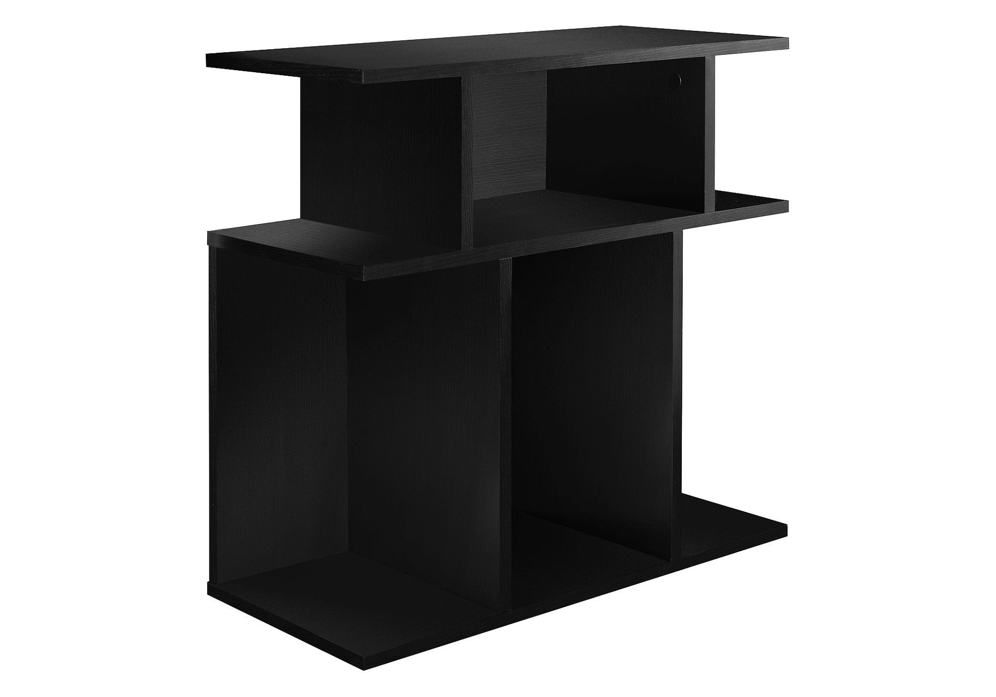 11.75" x 23.75" x 23.75" Black Particle Board Laminate  Accent Table-0