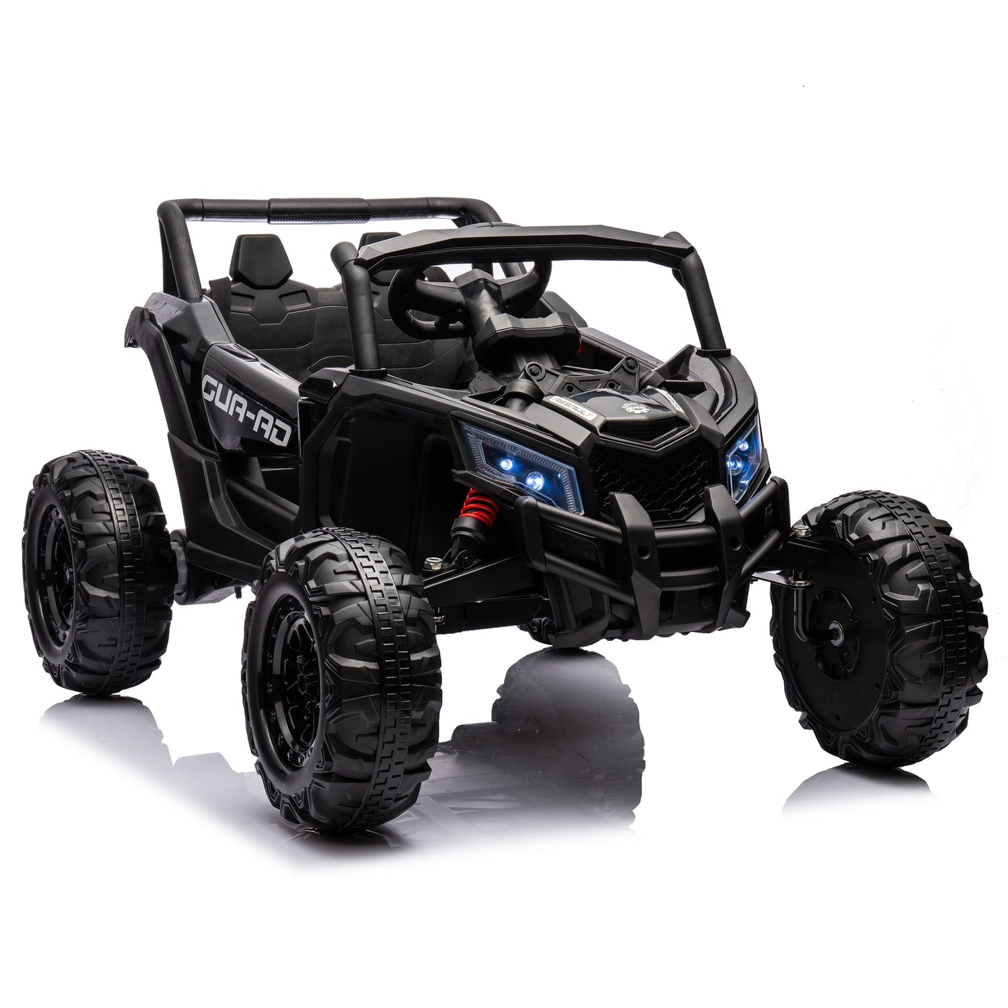 12V Ride On Car with Remote Control,UTV ride on for kid,3-Point Safety Harness, Music Player (USB Port/Volume Knob/Battery Indicator), LED Lights, High-Low Speed Switch - Off-Road Adventure for Kids