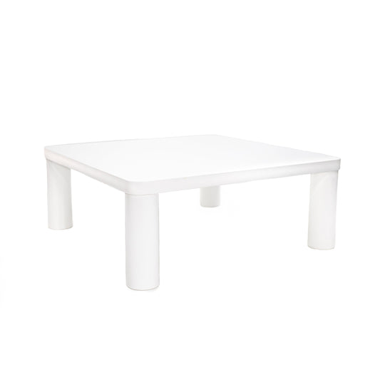 Modern Minimalist Cream White Coffee Table-0