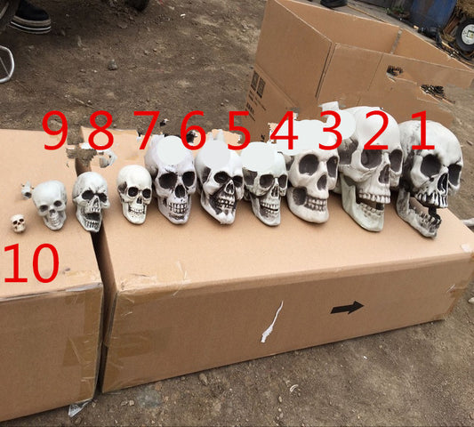 Size: Number 8 - Halloween Decoration Artificial Skull