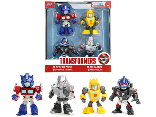 Set of 4 Diecast Figures "Transformers" TV Series "Metalfigs" Series Diecast Models by Jada-0