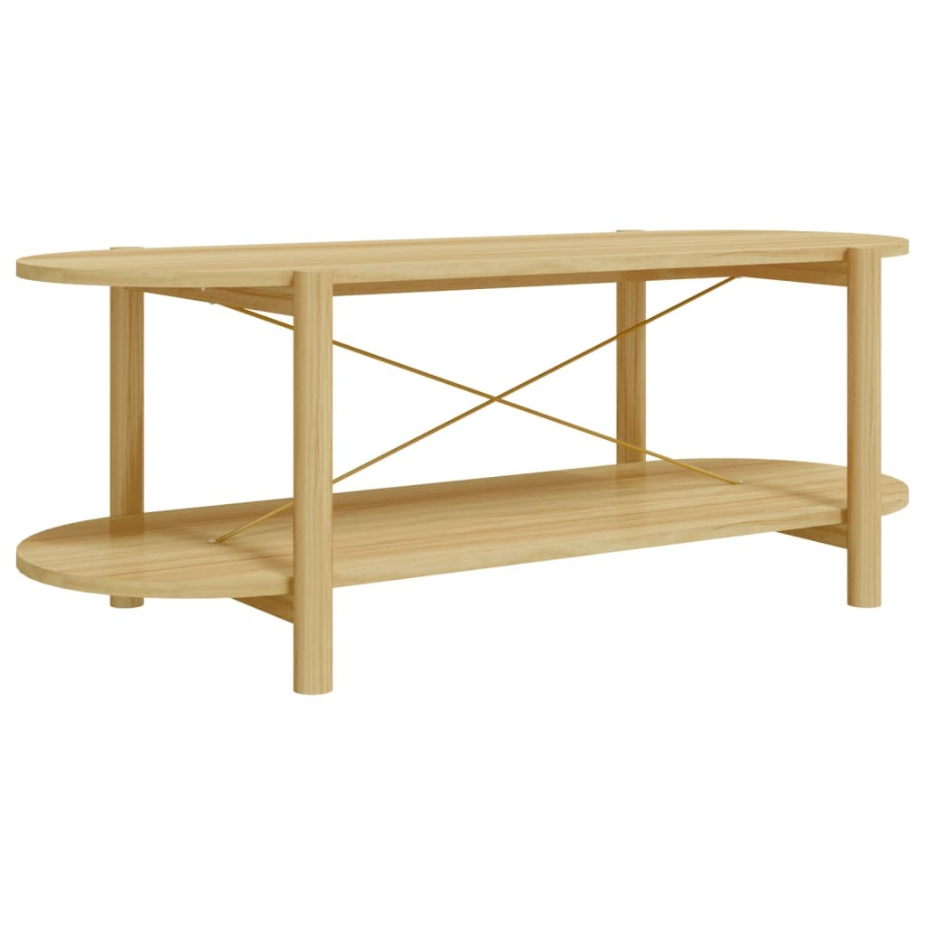 vidaXL Coffee Table 43.3"x18.9"x15.7" Engineered Wood