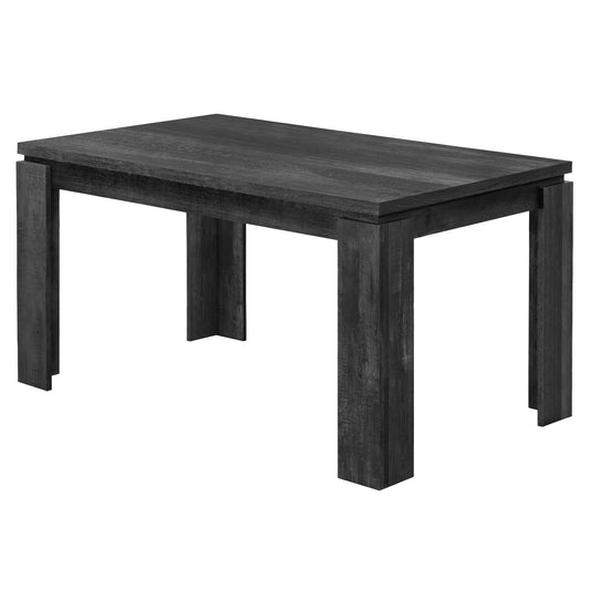 35.5" X 59" X 30.5" Black Reclaimed Wood Look  Dining Table - American Smart