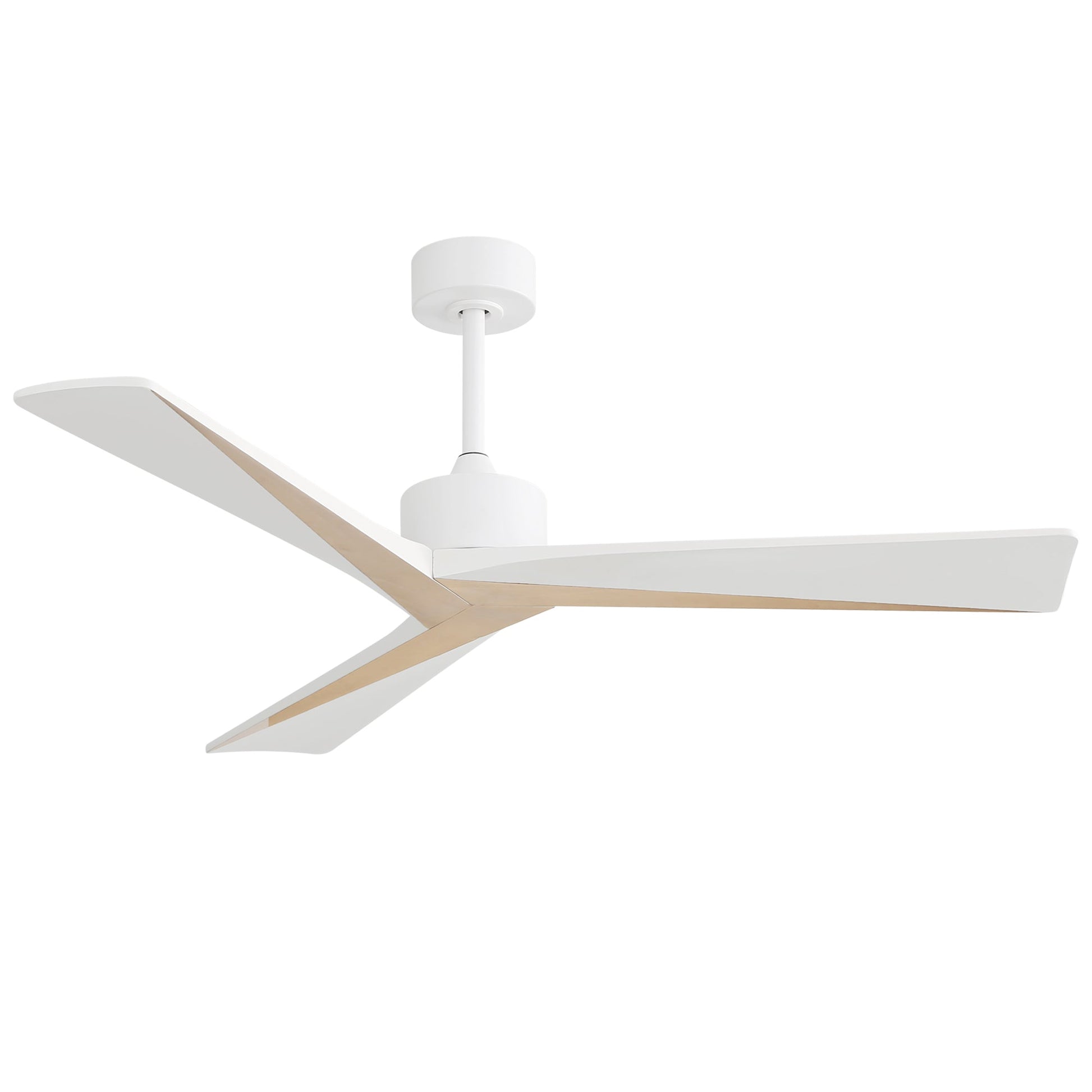 52 Inch Unique Design Ceiling Fan Without Light 3 ABS Blade with DC Motor Remote Control