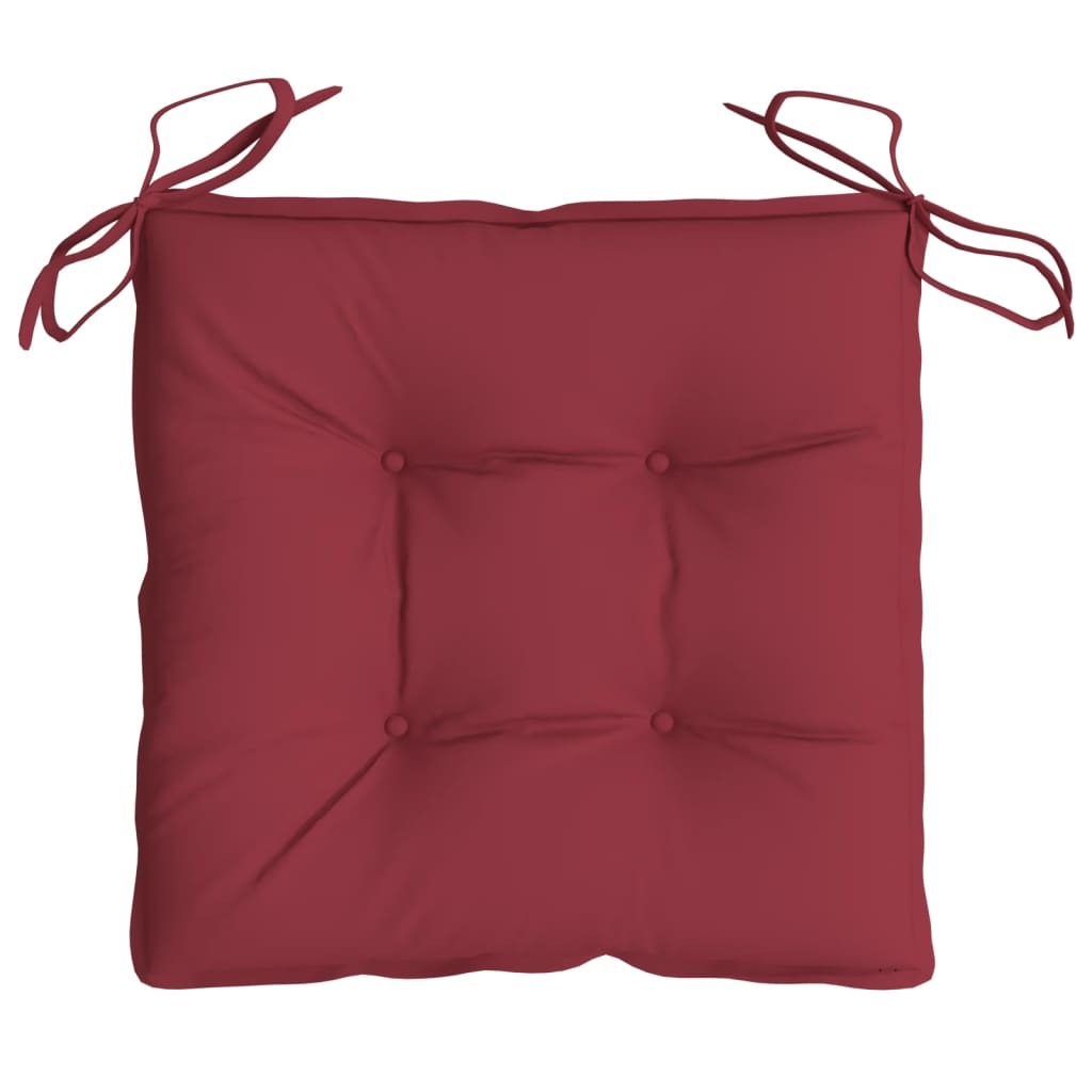 vidaXL Pallet Cushions 2 pcs Wine Red 19.7"x19.7"x2.8" Oxford Fabric