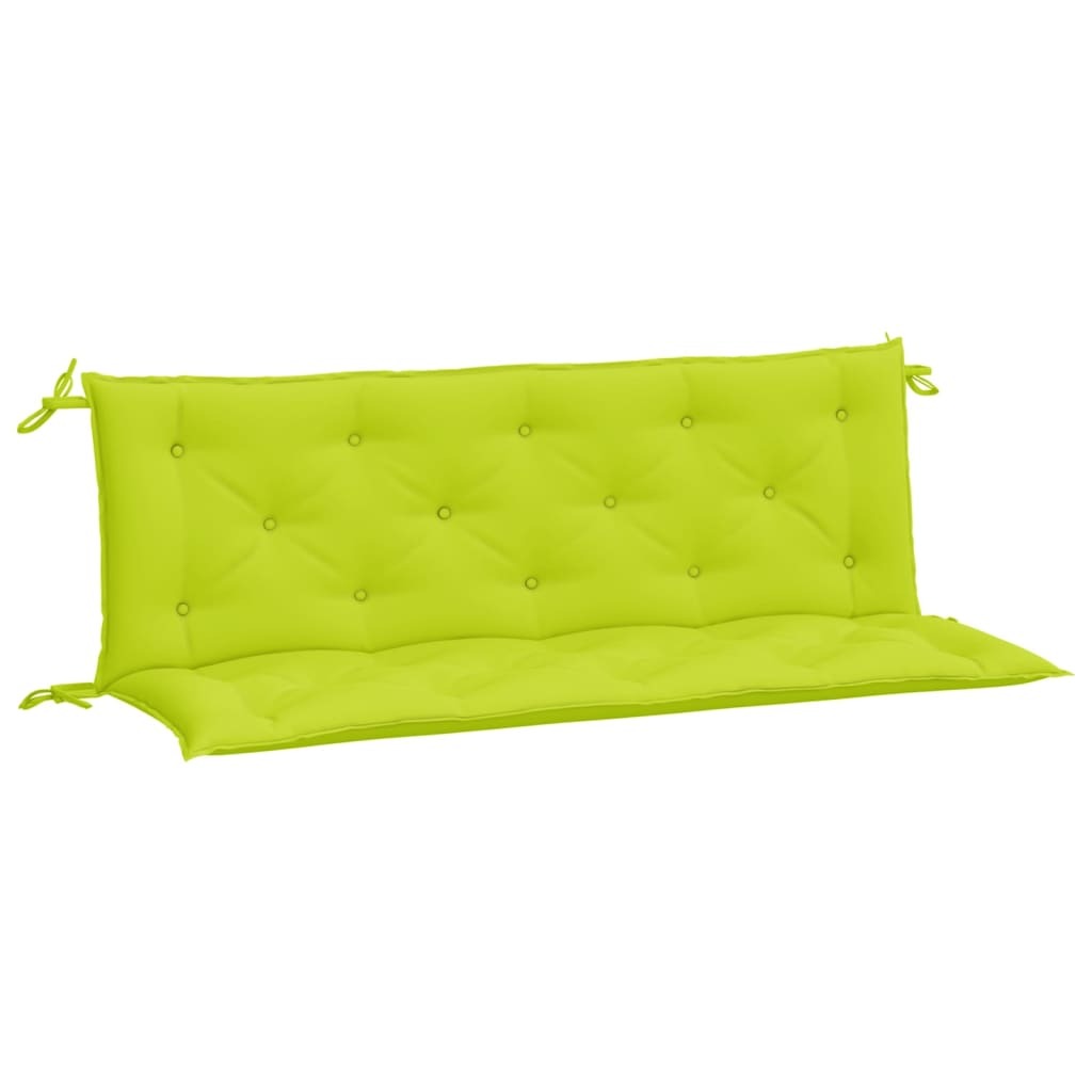 vidaXL Garden Bench Cushions 2 pcs Bright Green 59.1"x19.7"x2.8" Oxford Fabric