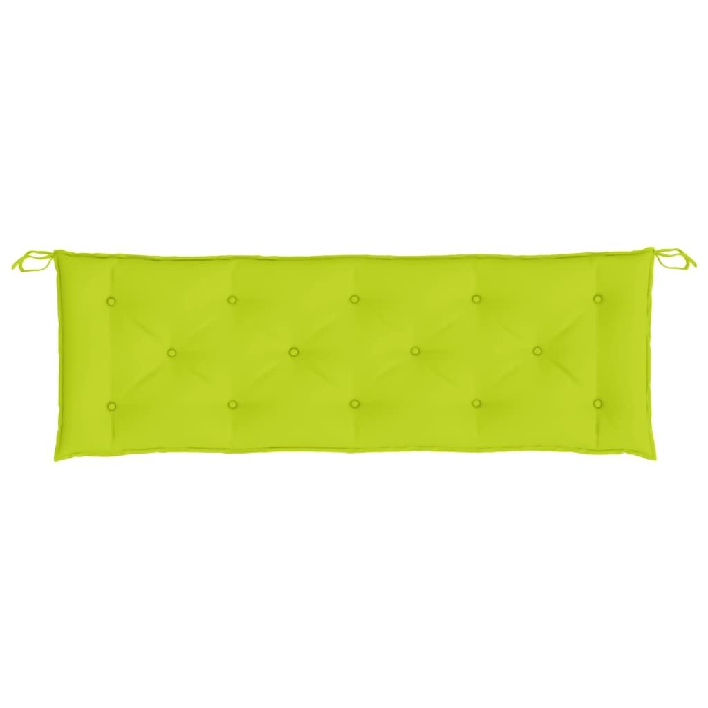 vidaXL Garden Bench Cushions 2 pcs Bright Green 59.1"x19.7"x2.8" Oxford Fabric