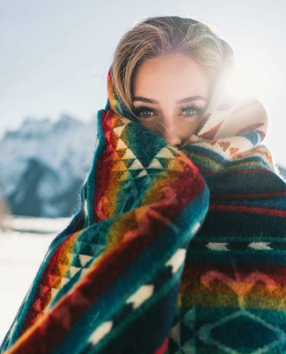 Ultra Soft Southwestern Rainbow Handmade Woven Blanket