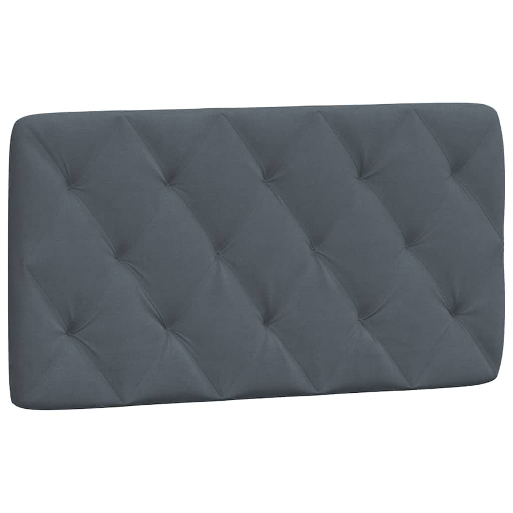 vidaXL Headboard Cushion Dark Gray 39.4" Velvet