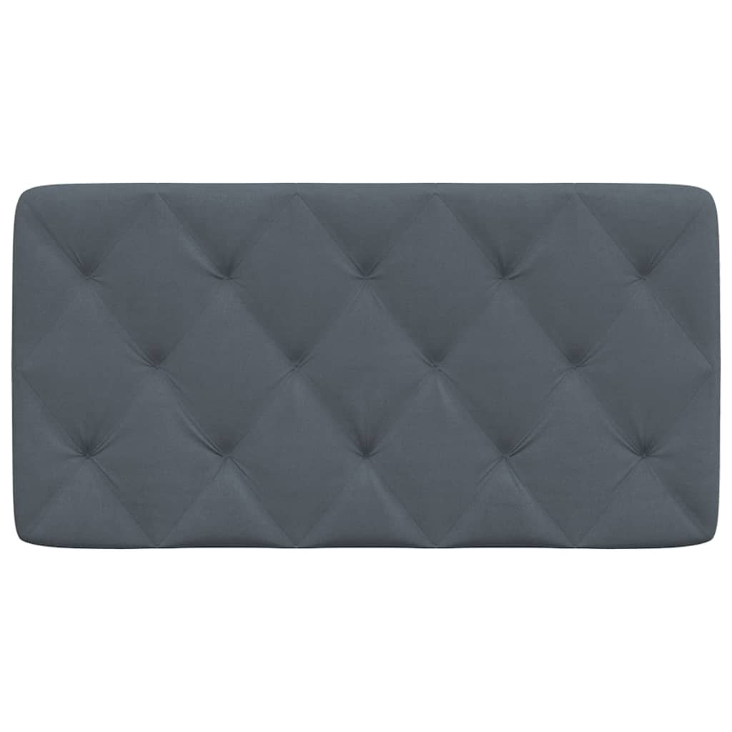 vidaXL Headboard Cushion Dark Gray 39.4" Velvet