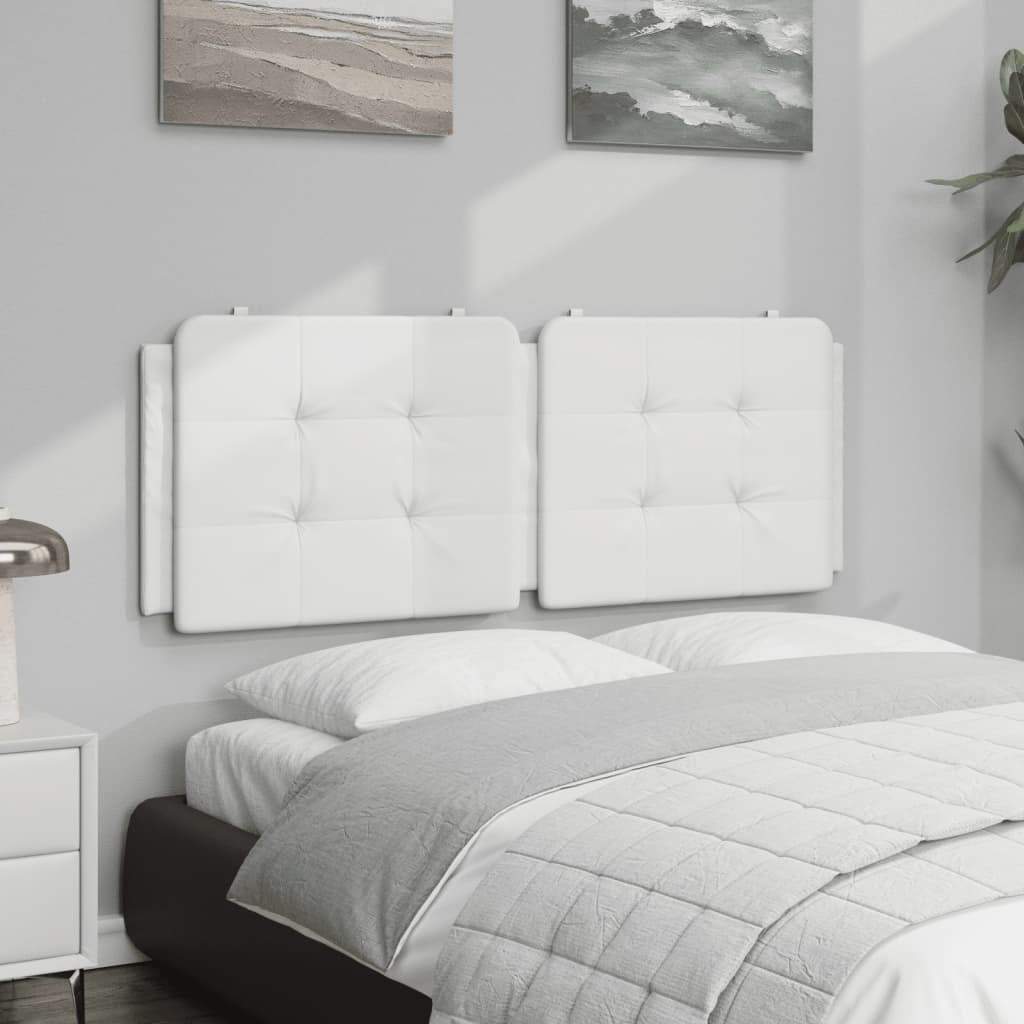 vidaXL Headboard Cushion White 53.9" Faux Leather