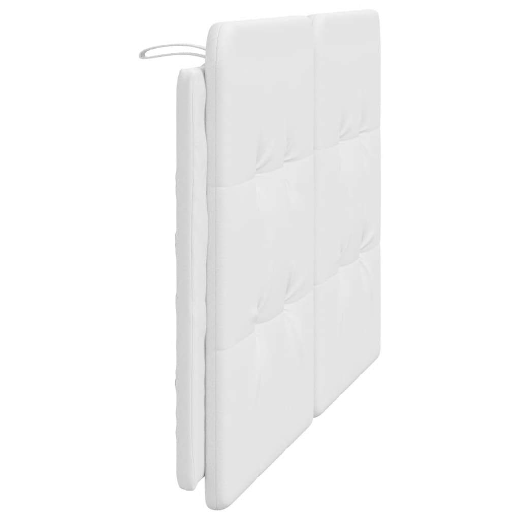 vidaXL Headboard Cushion White 53.9" Faux Leather