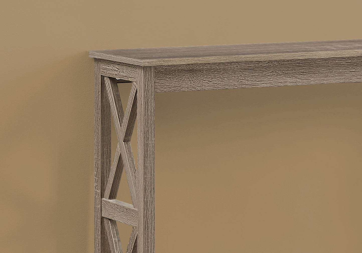 47" Taupe Console Table With Storage-4