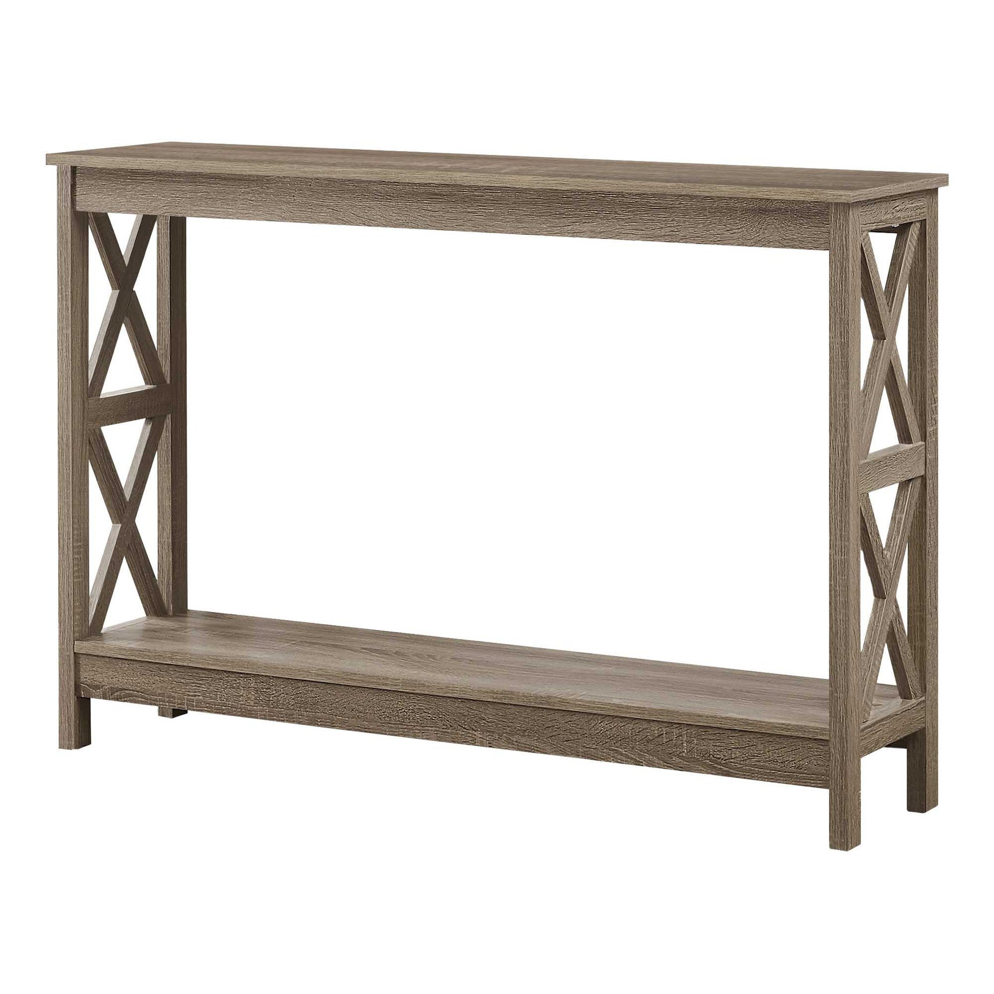 47" Taupe Console Table With Storage-3