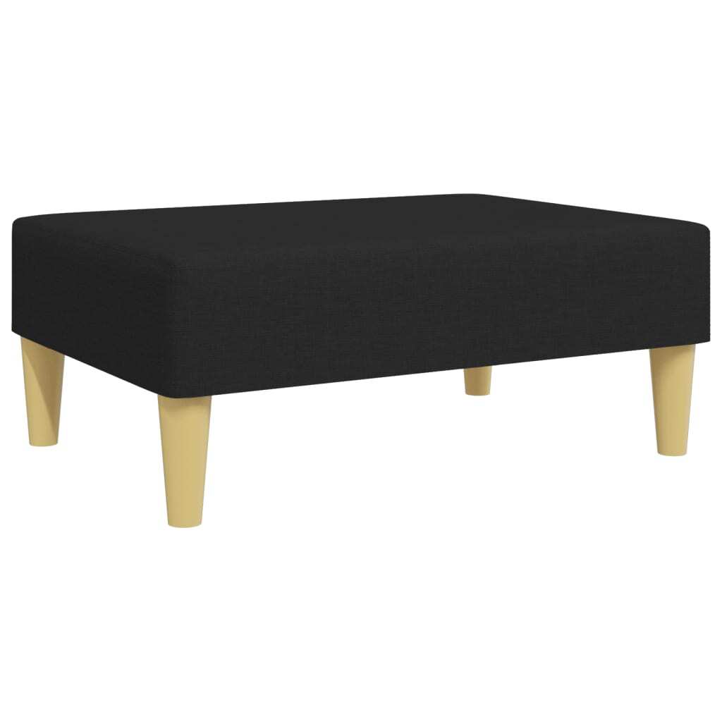 vidaXL Footstool Black 30.3"x21.7"x12.2" Fabric