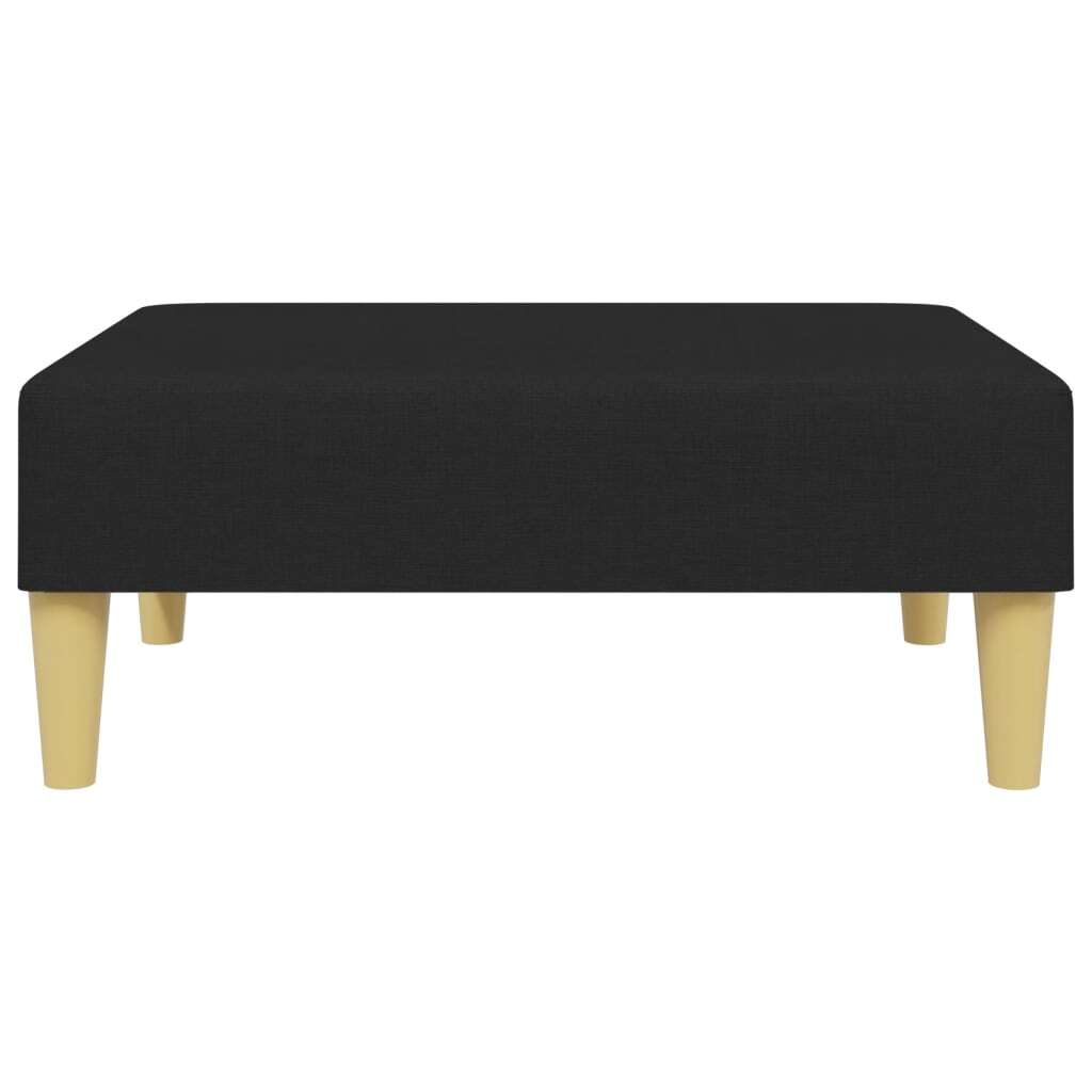 vidaXL Footstool Black 30.3"x21.7"x12.2" Fabric