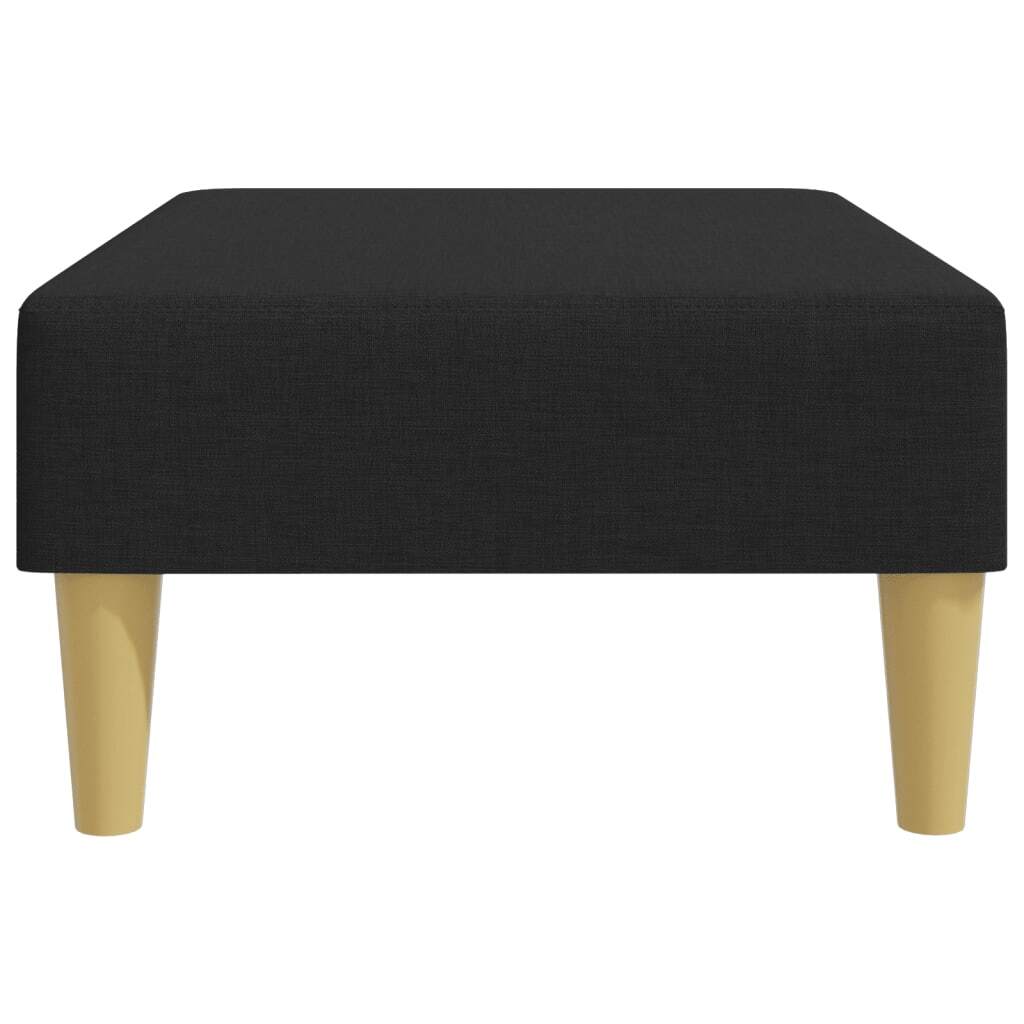 vidaXL Footstool Black 30.3"x21.7"x12.2" Fabric