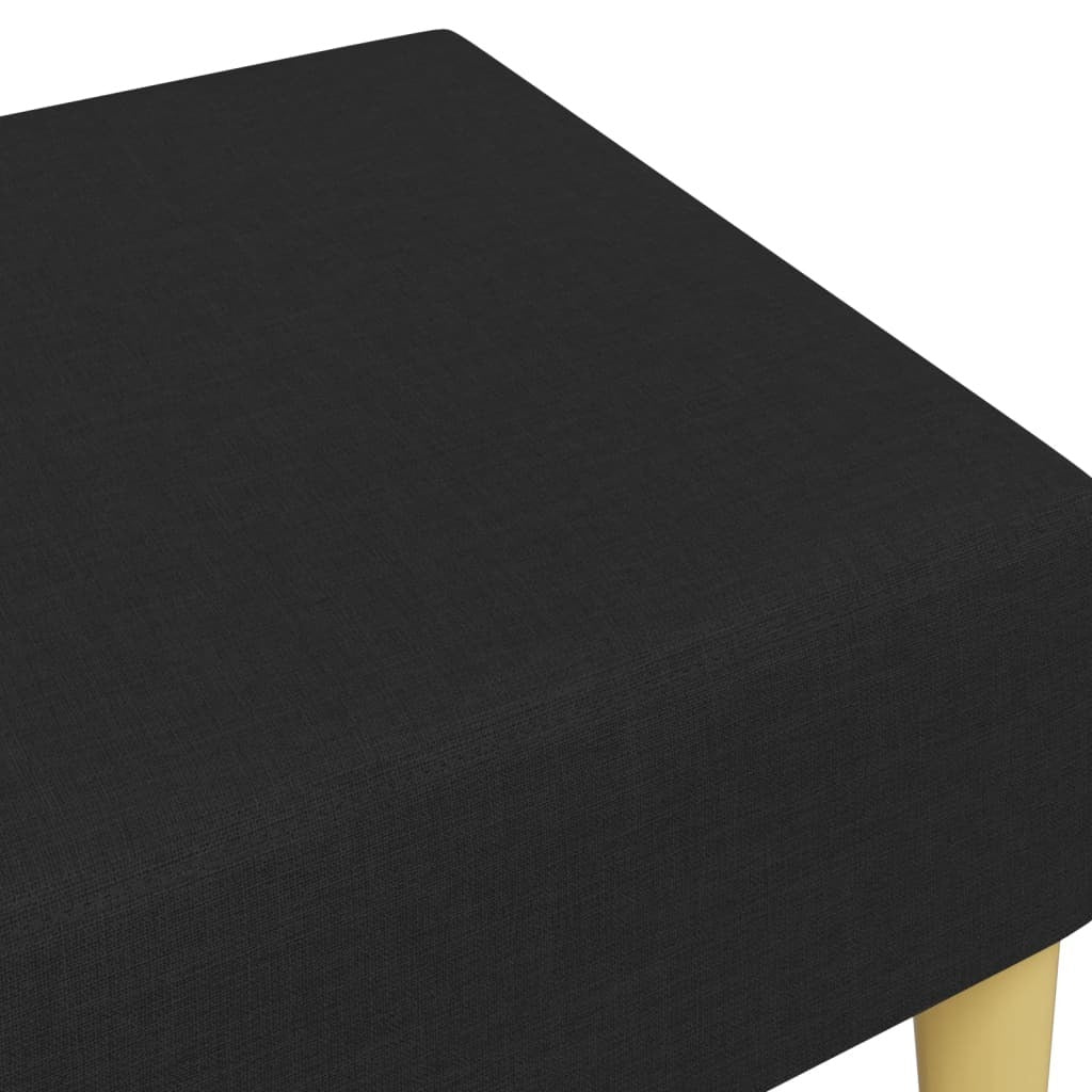 vidaXL Footstool Black 30.3"x21.7"x12.2" Fabric