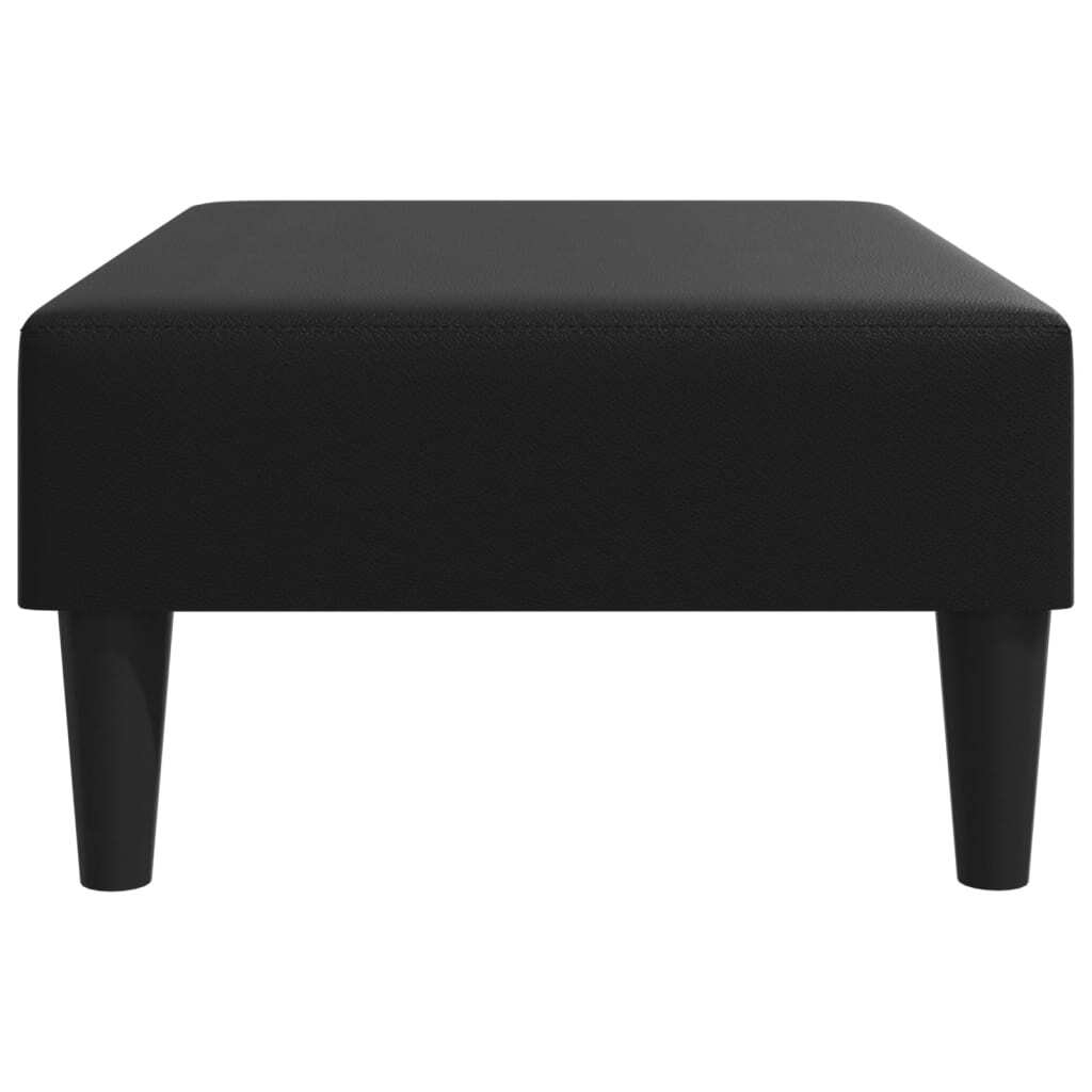 vidaXL Footstool Black 30.3"x21.7"x12.2" Faux Leather