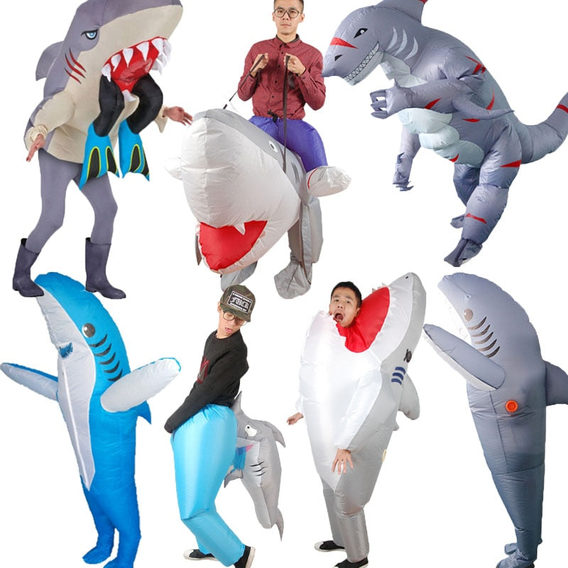 Color: E - Inflatable shark clothing