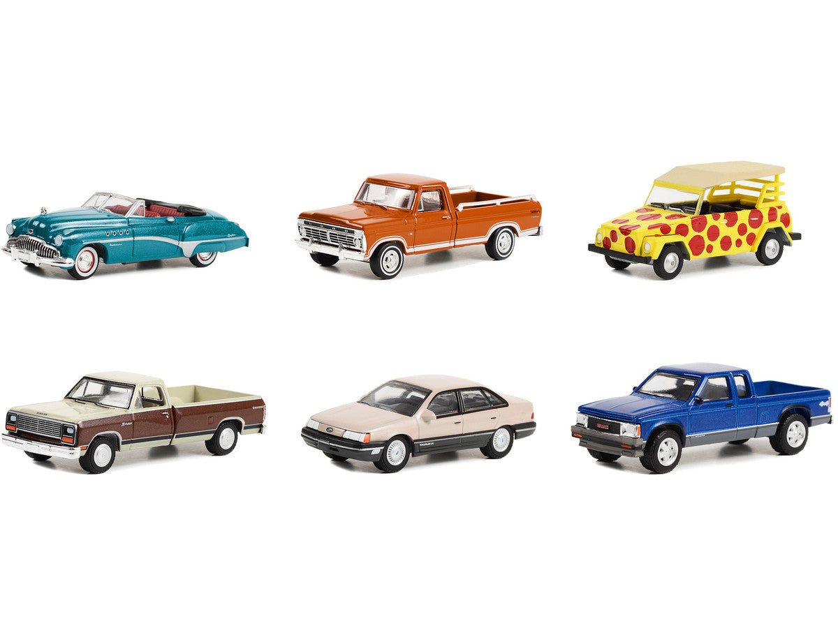 "Vintage Ad Cars" Set of 6 pieces Series 8 1/64 Diecast Model Cars by Greenlight-1