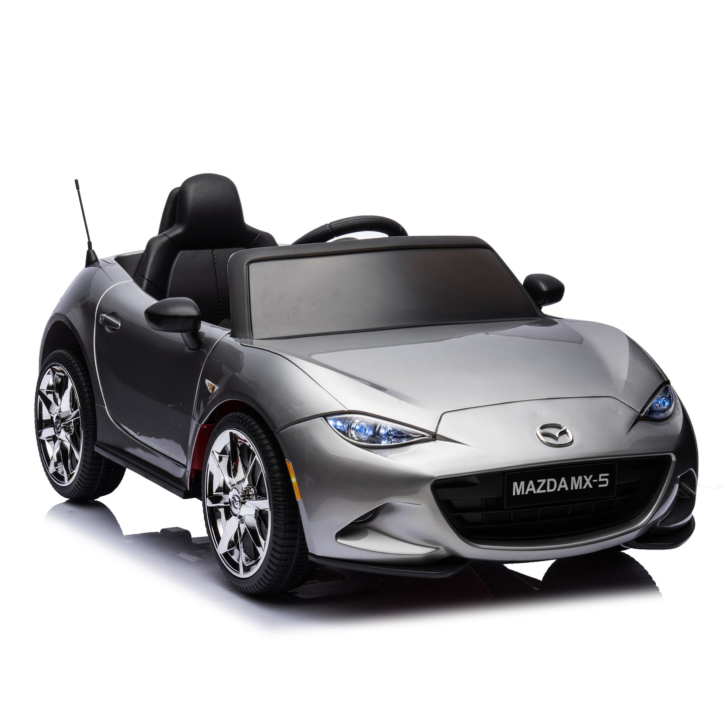 Licensed MAZDA MX-5 RF,12V Kids ride on car 2.4G W/Parents Remote Control,electric car for kids,Three speed adjustable,Power display, USB,MP3 ,Bluetooth,LED light,Two-point safety belt,Painting