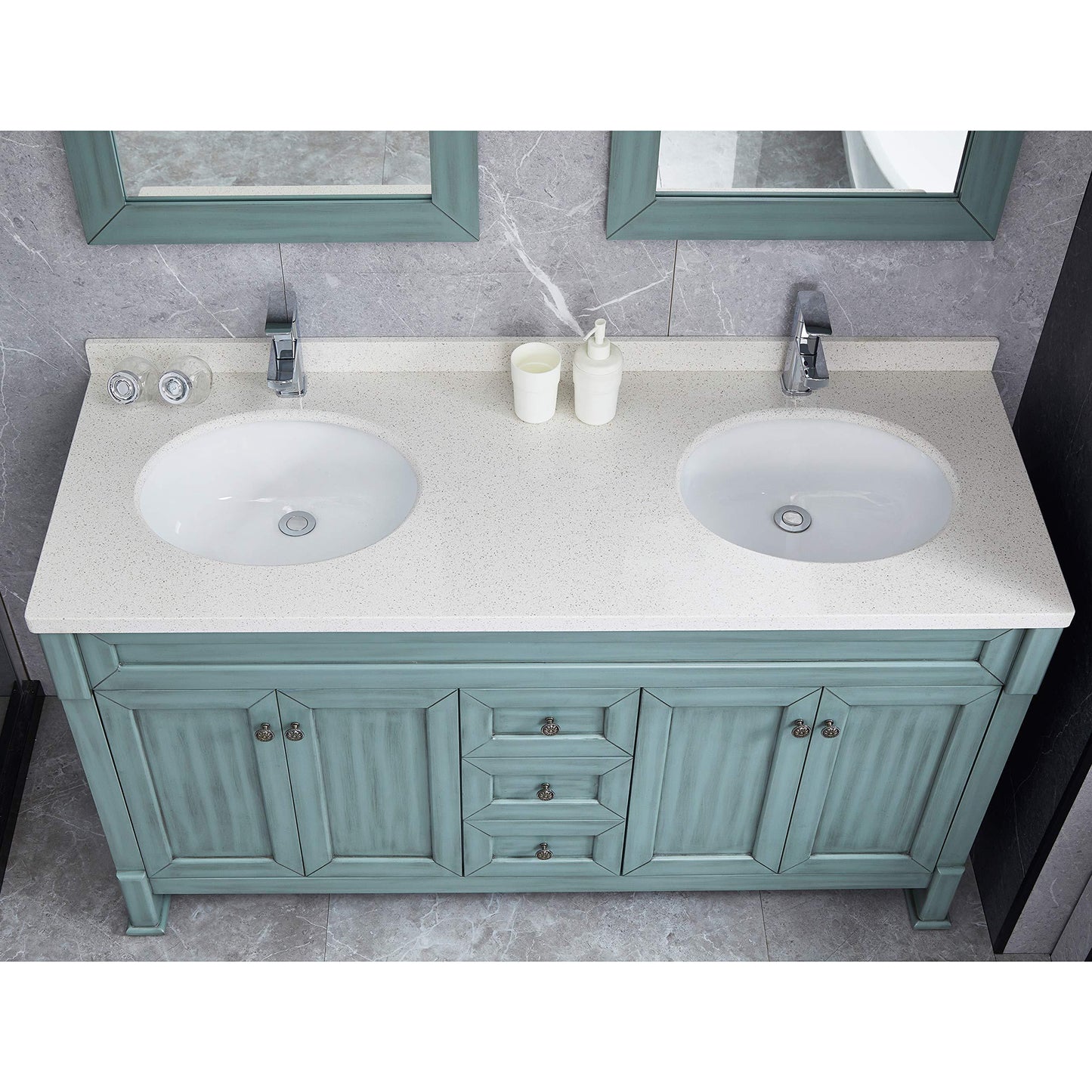 White Oval Undermount Bathroom Sink With Overflow