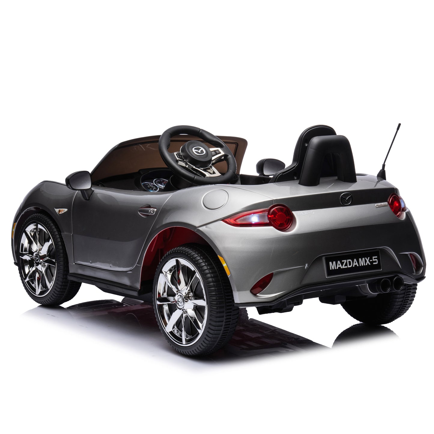 Licensed MAZDA MX-5 RF,12V Kids ride on car 2.4G W/Parents Remote Control,electric car for kids,Three speed adjustable,Power display, USB,MP3 ,Bluetooth,LED light,Two-point safety belt,Painting