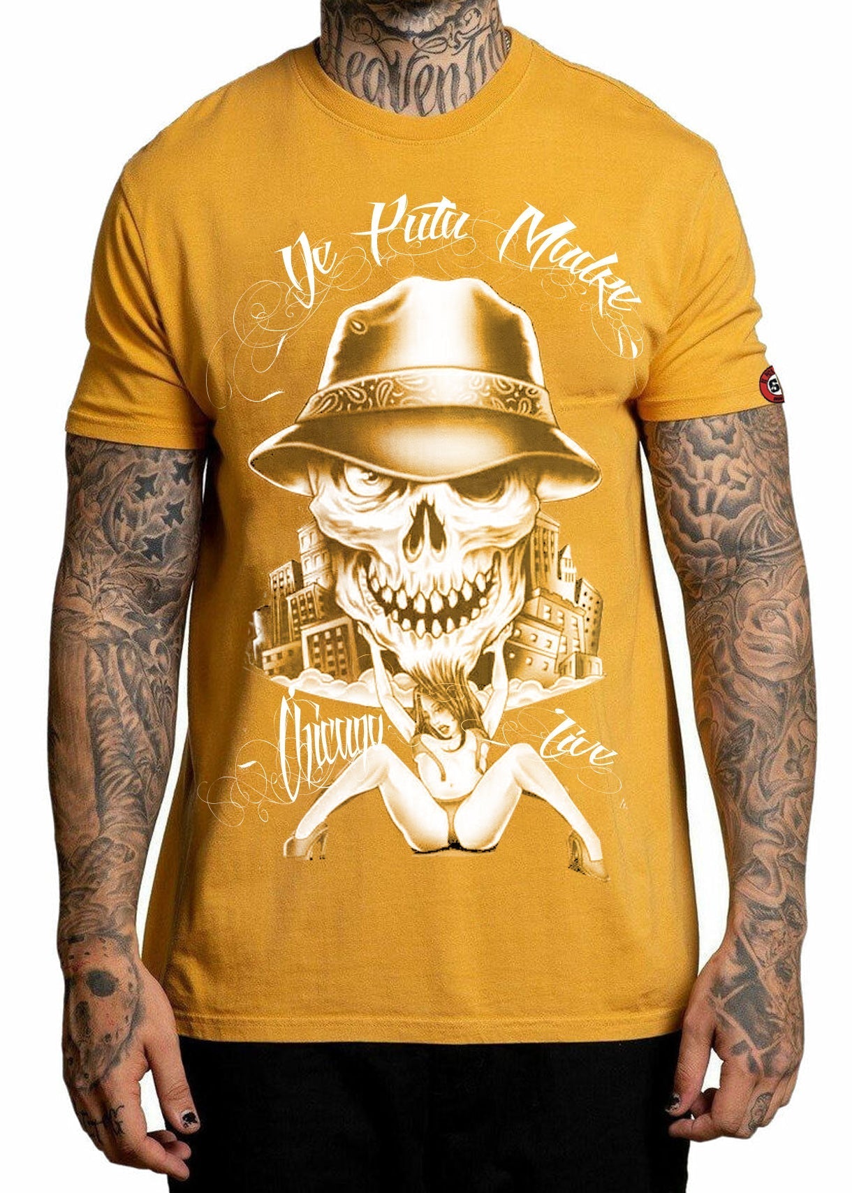 Men's Short Sleeve T-Shirt Chicano Live by-2