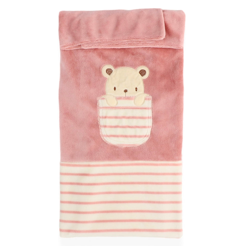 Bear-Themed Baby Blanket For Girls Pink - 047.95078.02-0