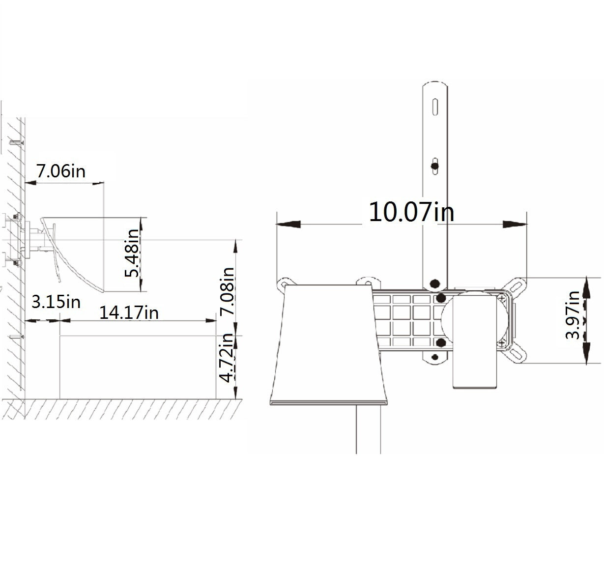 Wall Mount Widespread Bathroom Faucet