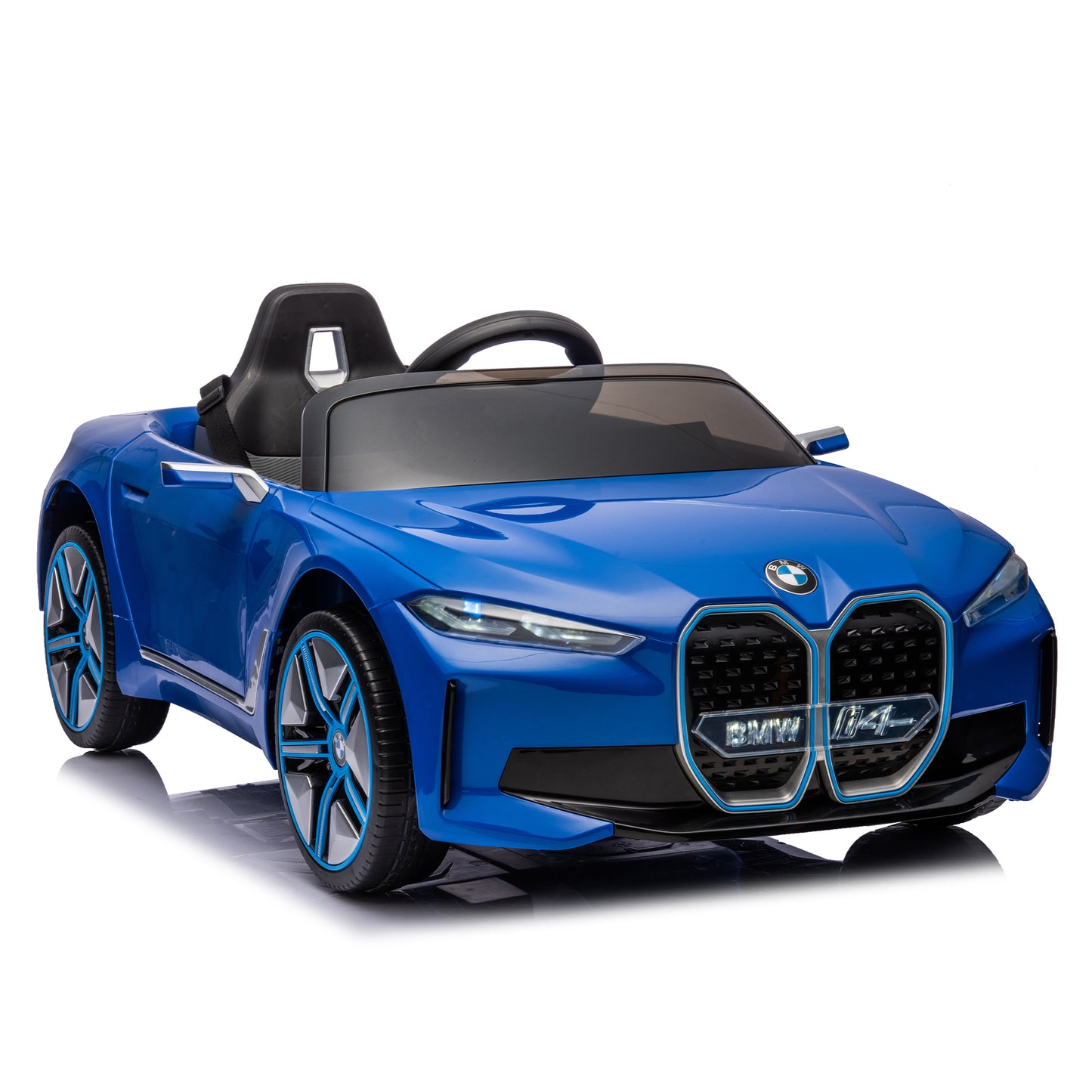 Licensed BMW I4,12v Kids ride on car 2.4G W/Parents Remote Control,electric car for kids,Three speed adjustable,Power display, USB,MP3 ,Bluetooth,LED light,Two-point safety belt,story