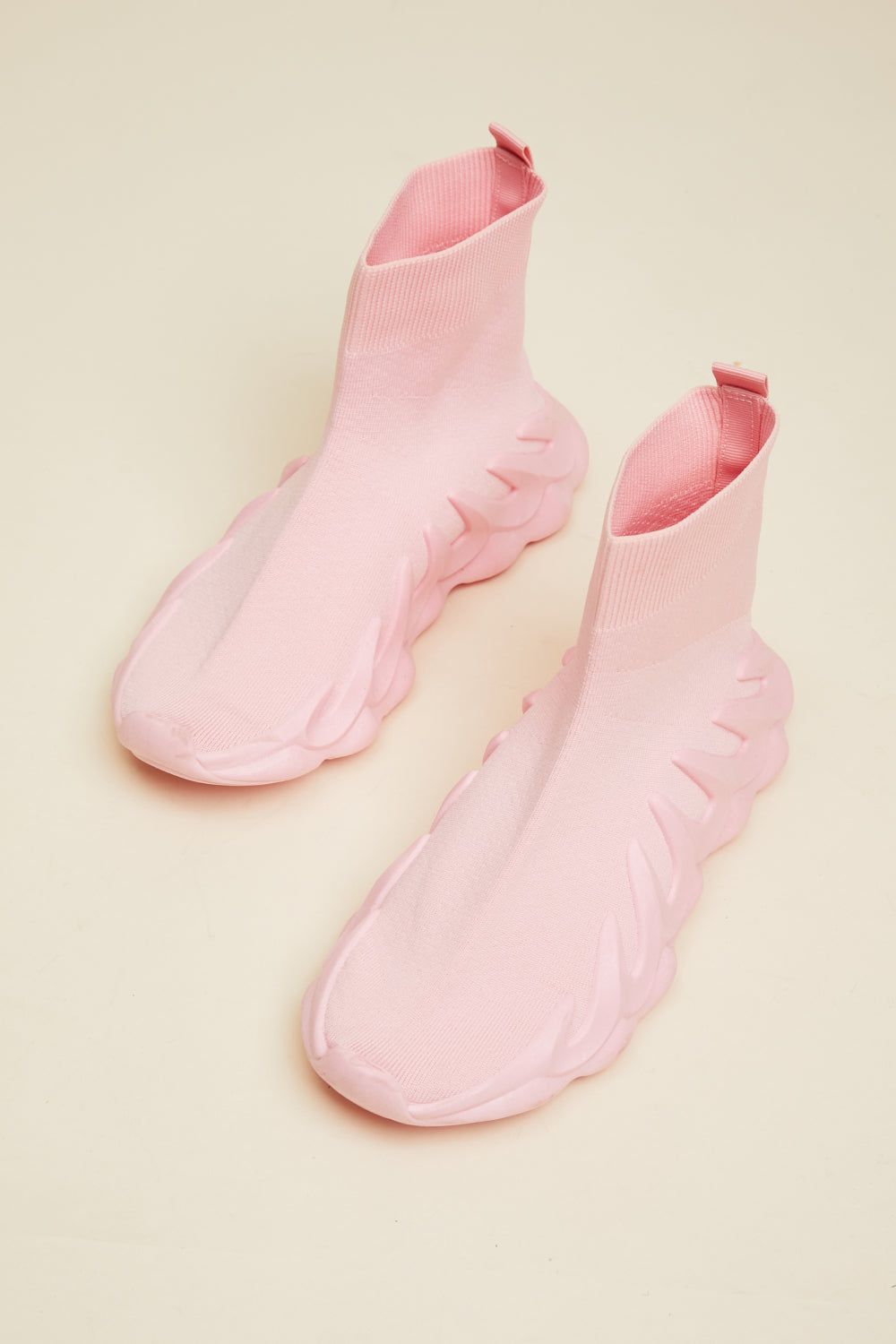 Pink High Top Sock Sneakers - American Smart