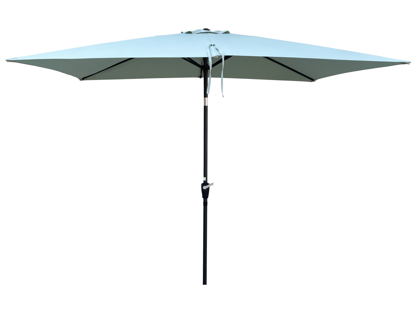 6 x 9ft  Patio Umbrella Outdoor  Waterproof Umbrella with Crank and Push Button Tilt without flap for Garden Backyard Pool  Swimming Pool Market