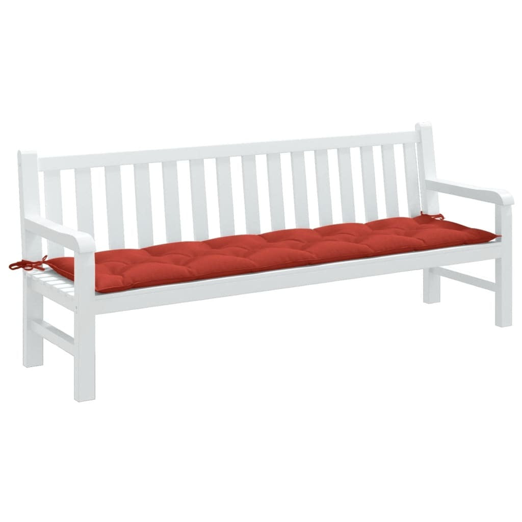 vidaXL Garden Bench Cushion Melange Red 78.7"x19.7"x2.8" Fabric