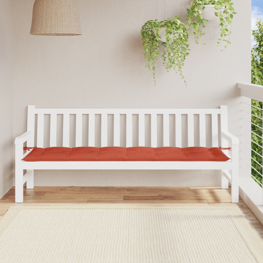 vidaXL Garden Bench Cushion Melange Red 78.7"x19.7"x2.8" Fabric