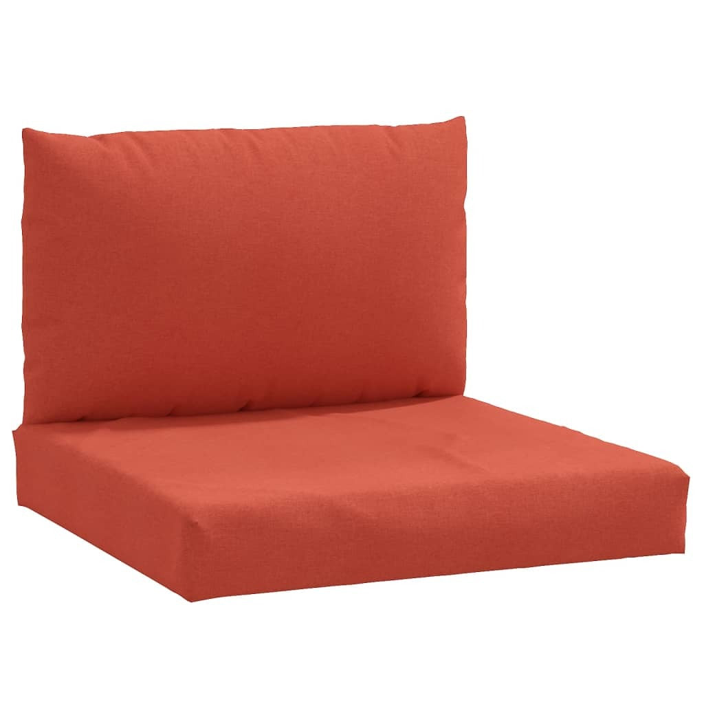 vidaXL Pallet Cushions 2 pcs Melange Red Fabric