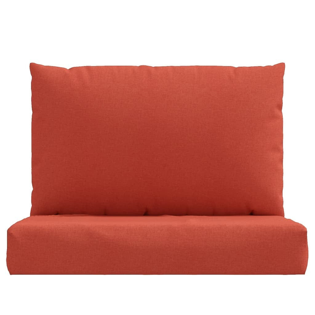 vidaXL Pallet Cushions 2 pcs Melange Red Fabric