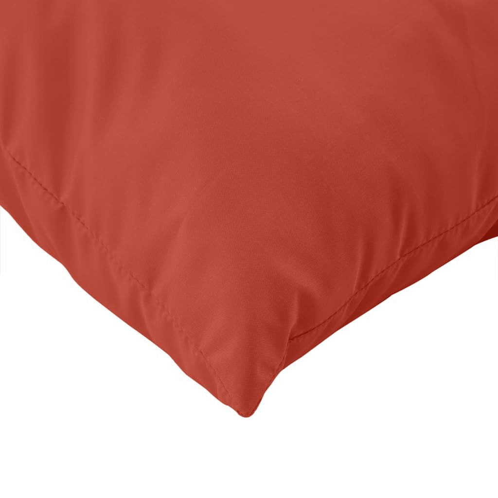 vidaXL Pallet Cushions 2 pcs Melange Red Fabric