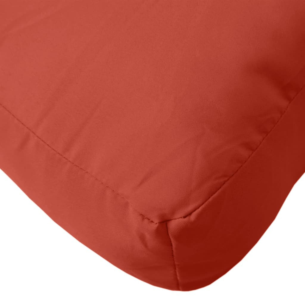 vidaXL Pallet Cushions 2 pcs Melange Red Fabric