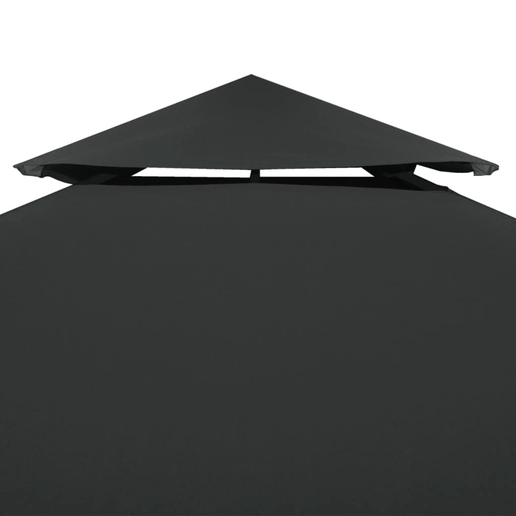 vidaXL Gazebo Cover Canopy Replacement 1 oz/ft Dark Gray 9.8'x9.8'