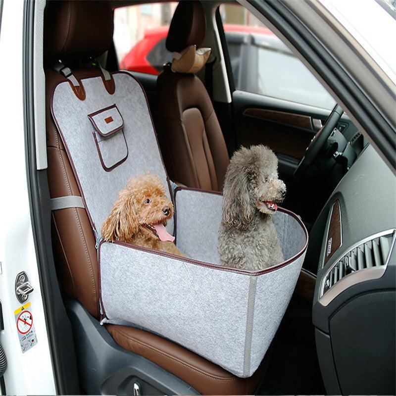 Retro Pet Travel Buddy: Versatile Car Mat & Seat Cushion-2