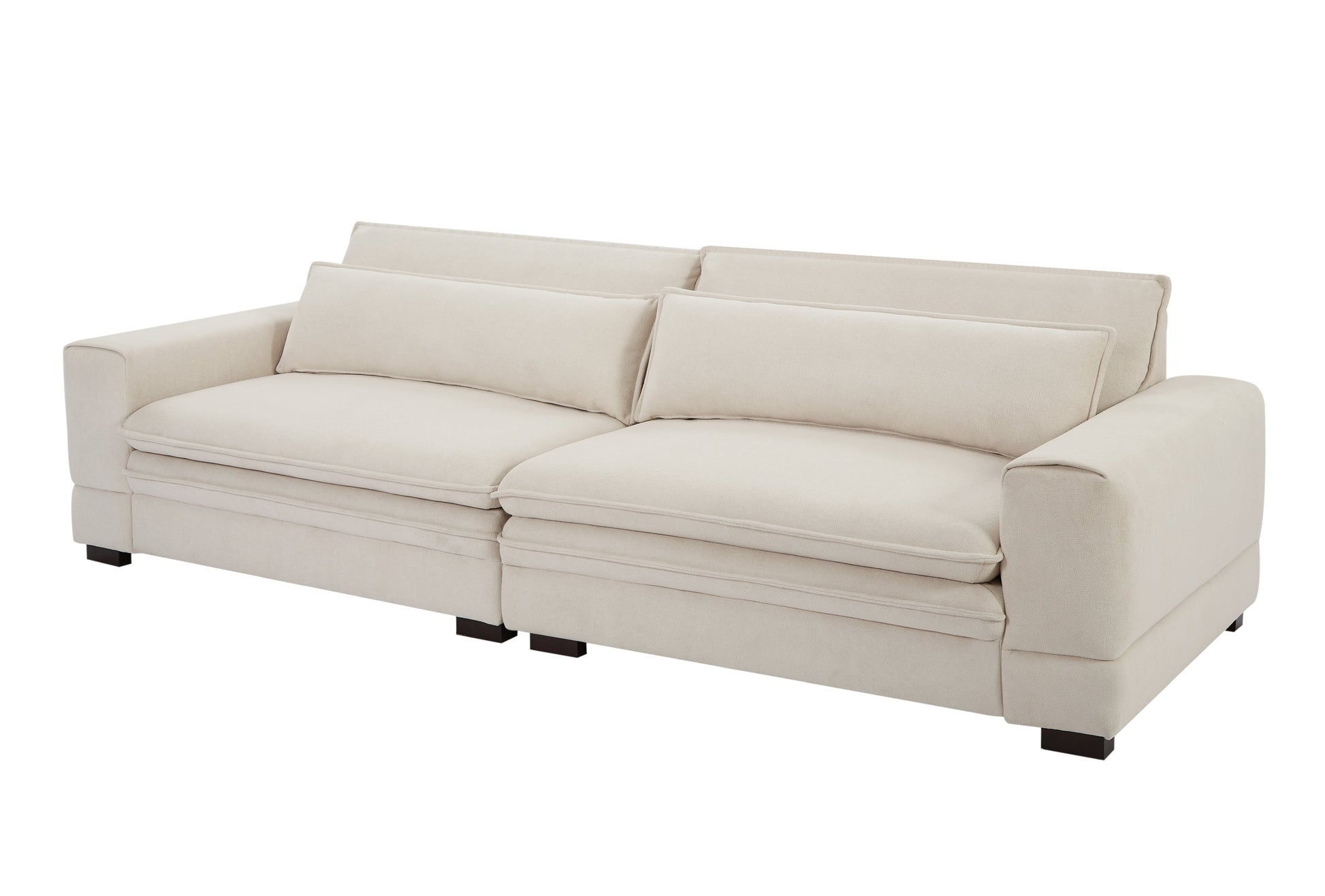 Modern Upholstered  Mid-Century Sofa Couch-0