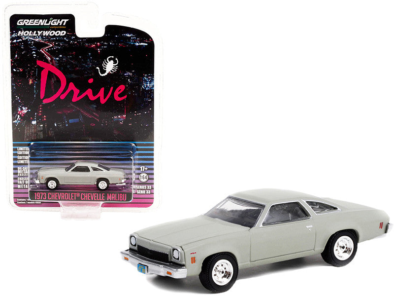 1973 Chevrolet Chevelle Malibu Matt Gray "Drive" (2011) Movie "Hollywood Series" Release 33 1/64 Diecast Model Car by Greenlight-0